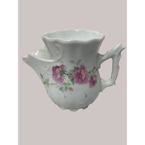 Vintage German Shaving Mug Porcelain Pink Roses